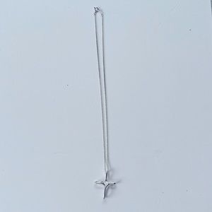 Tiffany & CO. Silver Elsa Peretti Infinity Cross necklace